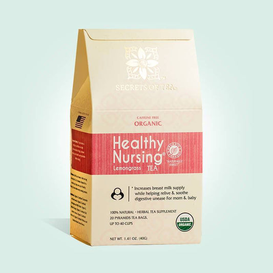 Healthy Nursing Lemongrass Lactation Tea-USDA Organic & Caffeine Free-