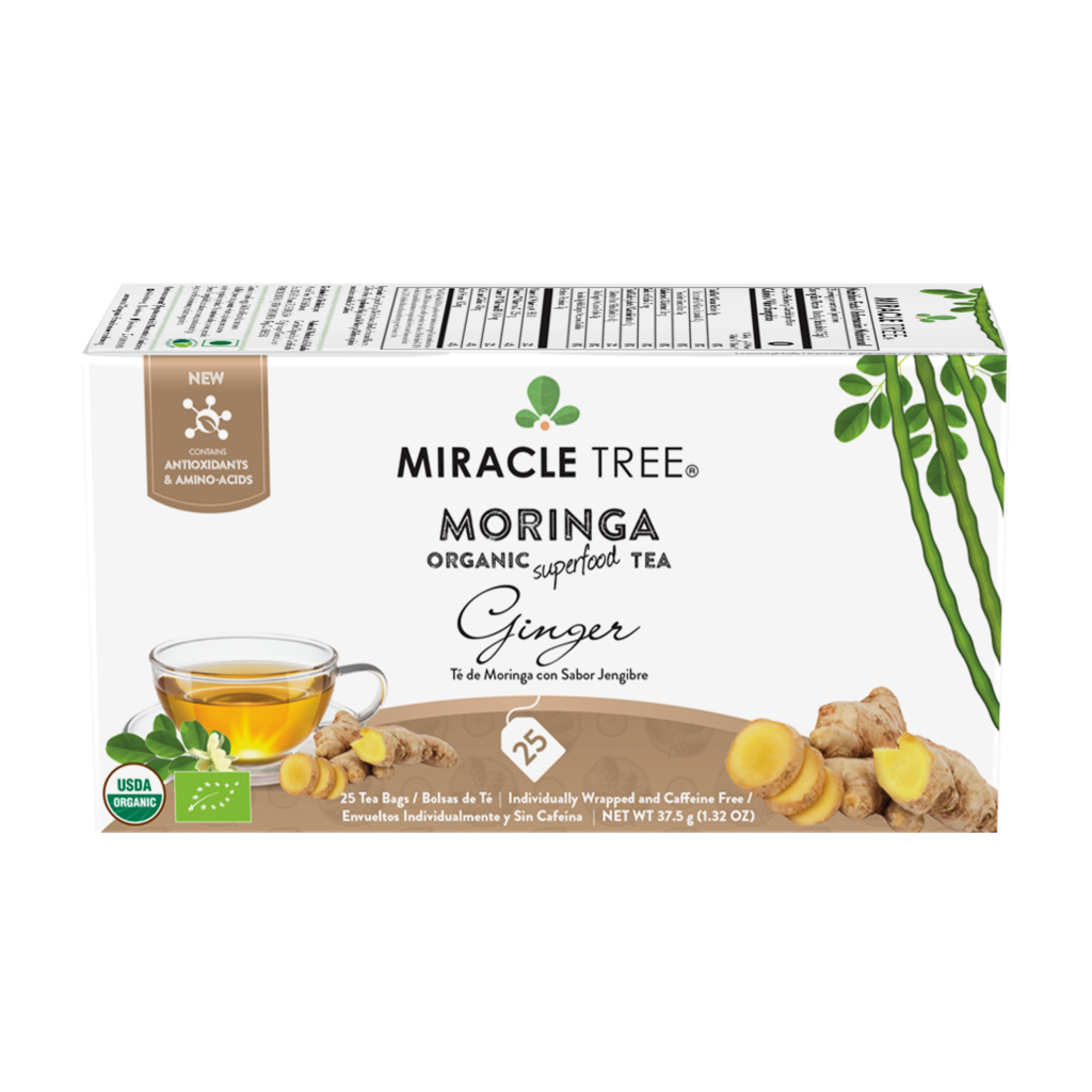 Miracle Tree's Organic Moringa Tea, Ginger