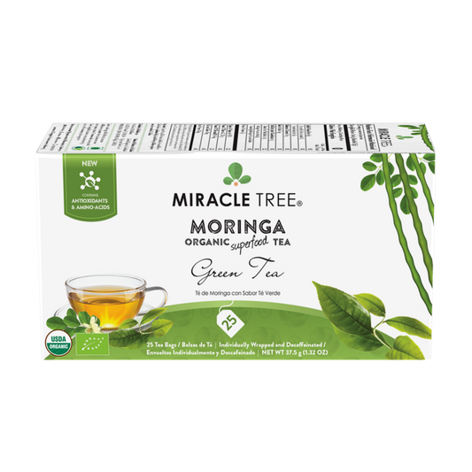 Miracle Tree's Organic Moringa Tea, Green Tea