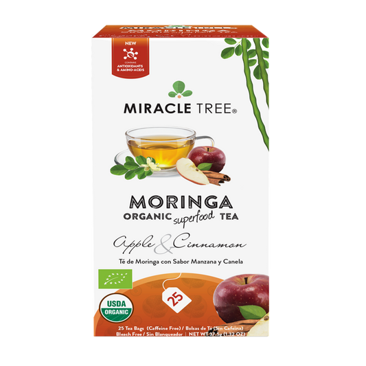 Miracle Tree's Organic Moringa Tea, Apple & Cinnamon