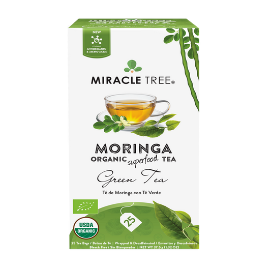 Miracle Tree's Organic Moringa Tea, Green Tea